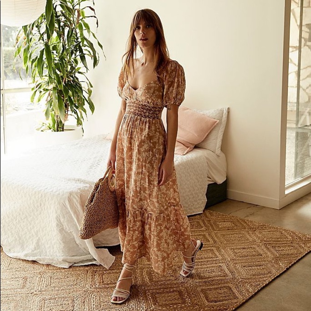 Free People Ellie Printed Maxi Dress